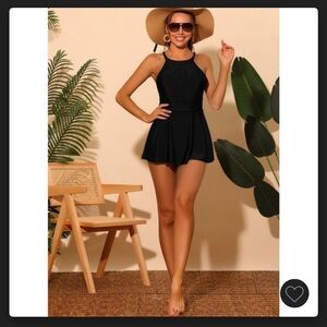 Chic Blk One-Piece Swim w/ Skirt 
Never tried on. For event that didnt happen